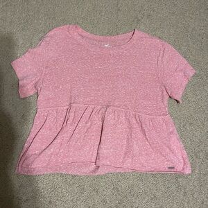 Hollister Pink Oversized short sleeve t-Shirt size small